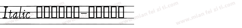 Italic 意大利体斜体字体转换